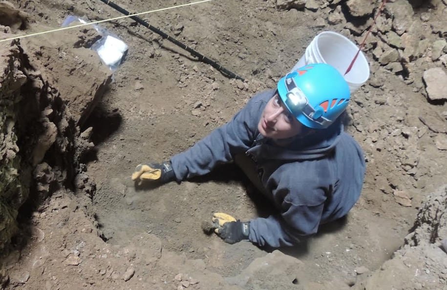 default-235 Paleotologist Julie Meachen at an excavation site.